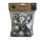 Decoratieve kerstballen zilver assorti- kerstdecoratie-zerostock-opkoper
